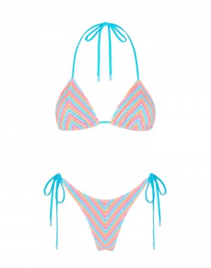 Sherbet Stripe Triangl Vinca Women Bikini | HPHZ81l0